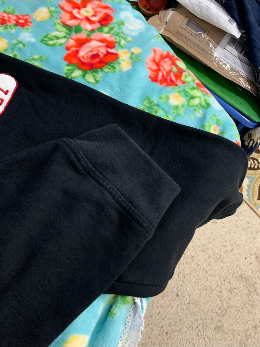 Aeropostale Black AERO Logo Sweatpants Joggers Lounge Pants - Picture 4 of 8